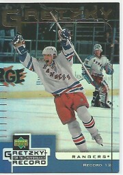 Wayne Gretzky Upper Deck Record 1999 NYR 12
